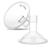 Maymom boucliers mammaires MyFit Crater Series 21 mm, conception en deux pièces, compatibles avec les pièces de tire-lait Medela, compatibles avec le connecteur MaxFlow Flex, lot de 2