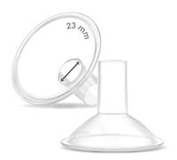 Maymom boucliers mammaires MyFit Crater Series 23 mm, conception en deux pièces, compatibles avec les pièces de tire-lait Medela, compatibles avec le connecteur MaxFlow Flex, lot de 2