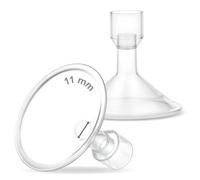 Maymom boucliers MyFit 11 mm, compatibles avec tire-lait Medela (PersonalFit, Freestyle, Harmony, Maxi), compatibles avec connecteur Flex et connecteurs large/étroit col, lot de 2
