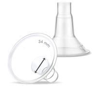Maymom Boucliers MyFit Petit ; Compatible avec les tire-lait Medela PersonalFit, Freestyle, Harmony, Maxi, Freestyle Flex Connecteur ; Raccordement sur raccord Maymom Large/Fin, Lot de 2 (34 mm)