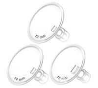 Maymom Brides MyFit Crater Goldie Pack - Ensemble 3 tailles (13/14/15 mm), compatibles avec tire-laits Medela et connecteurs Maymom base large ou étroite, sans BPA