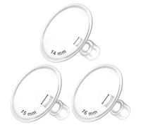 Maymom Brides MyFit Crater Goldie Pack - Ensemble 3 tailles (14/15/16 mm), compatibles avec tire-laits Medela et connecteurs Maymom base large ou étroite, sans BPA