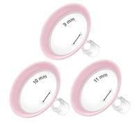 Maymom Brides MyFit Pano Goldie Pack - Ensemble 3 tailles (9/10/11 mm), compatibles avec tire-laits Medela et connecteurs Maymom base large ou étroite, sans BPA