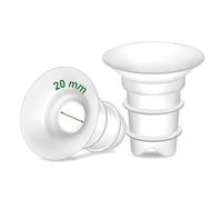 Maymom insert de bride compatible avec Freemie 25 mm, Medela PersonalFit 24 mm, Spectra 24 mm et cups Momcozy S9 Pro/S12 Pro, 2 pièces, Long Plus 20 mm
