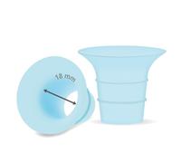 Maymom insert de téterelle 18 mm bleu compatible avec Elvie simple/double électrique et Elvie Stride cup 24 mm, compatible avec téterelle Medela PersonalFit Flex