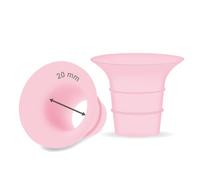 Maymom insert de téterelle 20 mm rose compatible avec Elvie simple/double électrique et Elvie Stride cup 24 mm, compatible avec téterelle Medela PersonalFit Flex