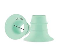 Maymom insert de téterelle compatible avec Elvie simple/double électrique et Stride Cup 24 mm, compatible avec Medela PersonalFit Flex, 15 mm, vert