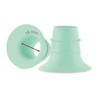Maymom insert de téterelle compatible avec Elvie simple/double électrique et Stride Cup 24 mm, compatible avec Medela PersonalFit Flex, 16 mm, vert