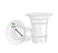 Maymom inserts de téterelle 15 mm, compatibles avec téterelles 24 mm Medela et Spectra, compatibles avec cups portables Momcozy et Willow, réduction de 24 mm à 15 mm, 2 pièces