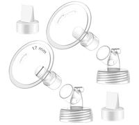Maymom Lot de 2 pièces de pompe à col large de 17 mm pour pompes Spectra S1/S2 et 2 canards à bec ; brides à large ouverture ; pas de bride Spectra d'origine ; bride de 17 mm avec valve