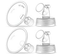 Maymom Lot de 2 pièces de pompe à col large pour pompes Spectra S1/S2 11 mm avec brides à large ouverture non originale