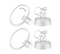 Maymom Lot de 2 pièces de pompe à col large pour pompes Spectra S1/S2 ; avec brides à large ouverture ; bride Spectra non originale (deux brides de 18 mm)