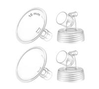 Maymom Lot de 2 pièces de pompe à col large pour pompes Spectra S1/S2 ; avec brides à large ouverture ; bride Spectra non originale (deux brides de 10 mm)