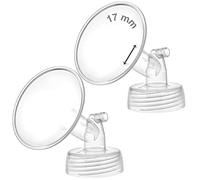 Maymom Lot de 2 pompes à col large de 17 mm pour pompes Spectra S1/S2, avec brides à large ouverture ; pas original Spectra Bride ; remplace Spectra Shield (petite bride Spectra) deux brides de 17 mm