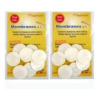 Maymom membranes compatibles avec les tire-lait Medela Lactina, Freestyle manuel, Symphony, Swing et Pump in Style, réf. 87088, blanc, lot de 16