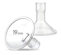 Maymom Myfit Boucliers de 19 mm ; compatible avec tire-lait Medela - Personalfit, Freestyle, Harmony, Maxi, Freestyle Flex Connector; se connecte à un connecteur large/étroit, 2 pièces
