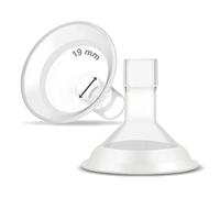 Maymom MyFit Comfy Series 19 mm Téterelle en deux parties compatible avec les tire-lait Medele ; compatible avec le connecteur MaxFlow Flex ; 2 pièces