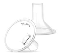 Maymom MyFit téterelles 24 mm Medium en 2 pièces, compatibles avec les tire-lait Medela, compatibles avec PersonalFit Flex et Freestyle, idéales avec un soutien-gorge mains libres, lot de 2