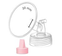 Maymom pièce de tire-lait compatible avec S1 S2 Luna, téterelle 20 mm avec valve, accessoire compatible non original, pièces de remplacement