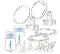 Maymom Pièces de pompe compatibles avec Spectra S2 Spectra S1, avec brides (15 mm) Valves Tubes Bouteilles Protections de reflux, Pièces de pompe de rechange Spectra non d'origine Accessoires S2