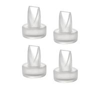Maymom Pompe à valve pour Ameda Purely Yours pompes et Spectra, S1, S2, 9 Plus et Spectra Dew 350 pompes ; Duckbills au remplacement Ameda tire-lait Vannes et Spectra Duckbills ; Emballage de détail Factory Sealed (4 valves Transparent)