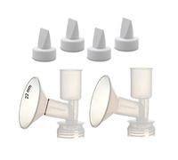 Maymom téterelle monobloc petite taille sans insert compatible avec tire-lait Ameda Purely Yours et Ultra, diamètre 22 mm, avec valve à bec de canard