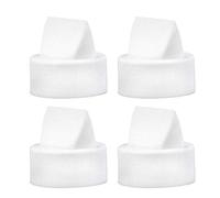 Maymom valves compatibles avec cups système fermé Freemie et Liberty, valves à bec de canard, blanches, lot de 4