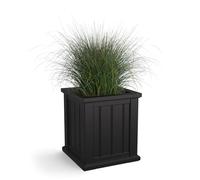 Mayne Jardinière en résine Plastique polyéthylène Haute densité (PE), Noir, 40,6 cm