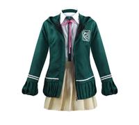 MaYng Anime Nanami ChiaKi Costume d'uniforme scolaire pour femme - Costume de marin - Robe verte (taille XXL)