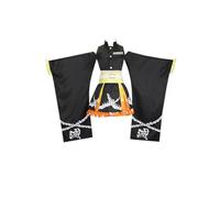 MaYng Hot Anime Agatsuma Zenitsu Costume d'Halloween pour femmes - Kimono (noir, taille L)