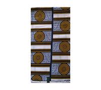 MAYNOWAX Coupon Pagne Tissu Wax Africain 100% coton 2 yards soit 180 x120cm