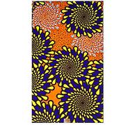 MAYNOWAX Coupon Pagne Tissu Wax africain 100% coton 2 yards soit 180cm x120cm