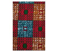 MAYNOWAX Coupon Tissu Pagne Wax Africain 100% coton 2 yards soit 180cm x120cm