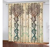 MAYNUO Rideaux Enfants pour Chambre 3D Imprimé Créatif Liane Occultant À Oeillets Rideau Anti Froid Thermique Isolant À Motif 140x160 Cm Occultants Isolant Thermiques
