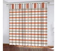 MAYNUO Rideaux Enfants pour Chambre 3D Imprimé Créatif Lignes Occultant À Oeillets Rideau Anti Froid Thermique Isolant À Motif 140x160 Cm Occultants Isolant Thermiques