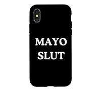 Mayo Slut - Barbecue Amusant pour gourmandise à la Sauce Mayonnaise Coque pour iPhone X/XS