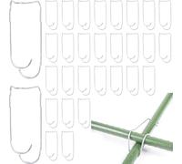 Mayoii Lot de 30 boucles de connexion pour treillis de plantes, clips de support de plantes pour jardinage, cages de plantes, connecteur de treillis de légumes (16 cm)
