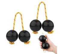 MAYOKIAAR Lot de 2 paires de cashakas faits à la main - Design de qualité supérieure - Parfait pour les cours de musique et les exercices de rythme