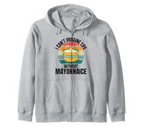Mayonnaise rétro I Can't Imagine Life Without Mayonnaise Sweat à Capuche