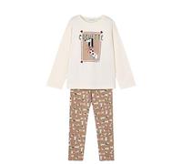 Mayoral Ensemble pour fille - T-shirt et legging pour fille - Vêtements pour filles de 2 ans à 8 ans, Camel - rouge, 7 ans