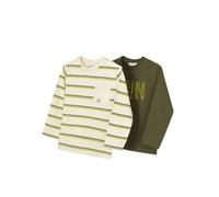 Mayoral Lot de 2 t-shirts à manches longues pour enfant de 2 ans à 8 ans, Mousse, 2 ans