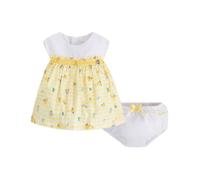 Mayoral Robe bebe Bicolore Jaune 1858 6-9 mois