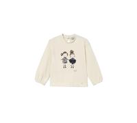 Mayoral T-Shirt Fille - Mac-Marino 2075 79 6M, Blanc cassé, 9 mois