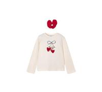 Mayoral T-Shirt Fille - Mac-Rouge 4008 60 2A, Blanc cassé, 2 ans