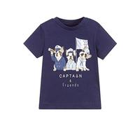 mayoral T-Shirt S/S Baby en Coton, 9 Mois (74cm), Bleu Clair