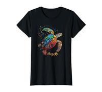 Mayotte 976 Tortue de Mer Vintage Maore T-Shirt Graphique avec Valeur