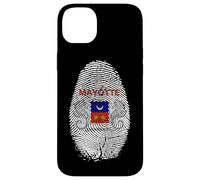 Mayotte Drapeau Empreinte Digitale Cadeau pour les Mahorais Coque pour iPhone 14 Plus