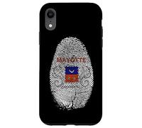 Mayotte Drapeau Empreinte Digitale Cadeau pour les Mahorais Coque pour iPhone XR
