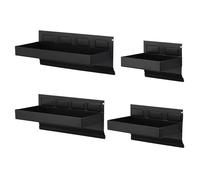 Mayouko Lot de 4 plateaux magnétiques pour outils de rangement pour boîte à outils, camionnette, atelier, garage, coffre à outils, 15,2 cm, 20,3 cm, 25,4 cm, 30,5 cm