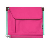 Mayplous Dossier de conférence A5 Sac de Rangement Professionnel Mallette de Transport pour Bloc-Notes Cas de Document A5 Portfolio Organizer (Rose Rouge)